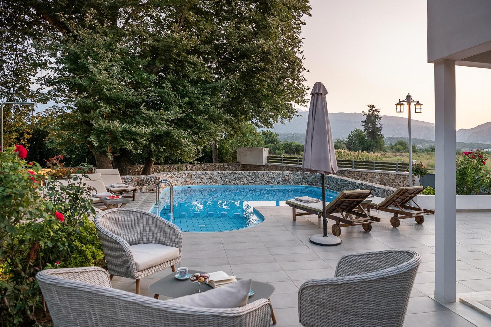 Villa Nature, Heated Pool Kalyves Exterior foto
